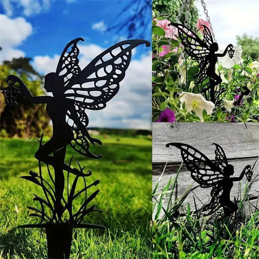 Home Garden Decor Garden Metal Decoration Fly Fairy Home Decor Grass Decor