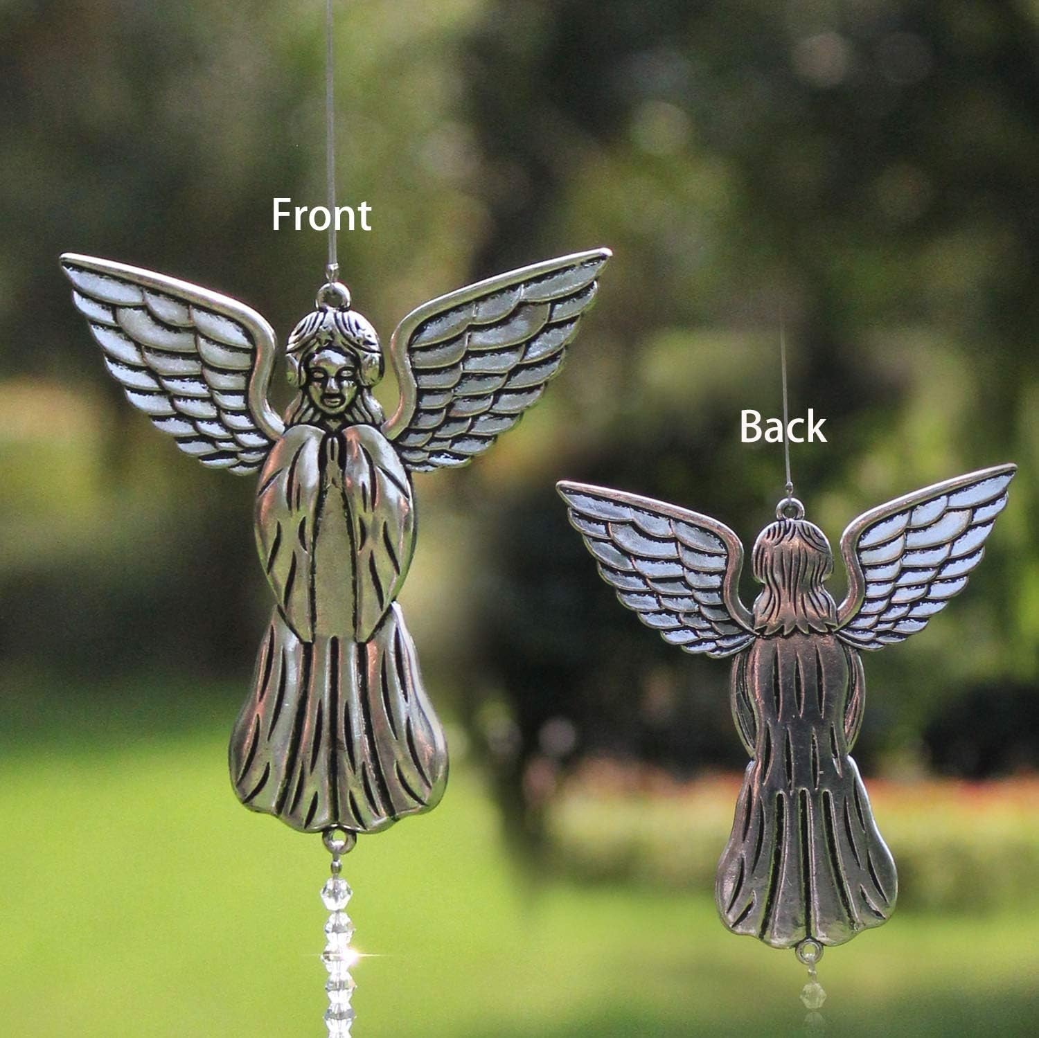 Crystal Garden Suncatcher Hanging Crystals Ornament for Window Rainbow Maker Prisms Home Decor Gift Boxed Sun Catcher Gift Idea for Mom Friends Grandma,Angel