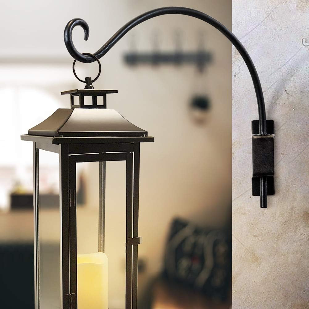 Bird Feeder Hangers Outdoor: 16-Inch Swivel Hanging Plant Bracket for Wall Mount - Swivel Plant Hook for Flower Basket