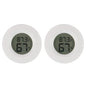 2/4 Pcs Mini Hygrometer Thermometer Fahrenheit or Celsius Meter Digital LCD Monitor Indoor Room round Humidity Temperature Gauge
