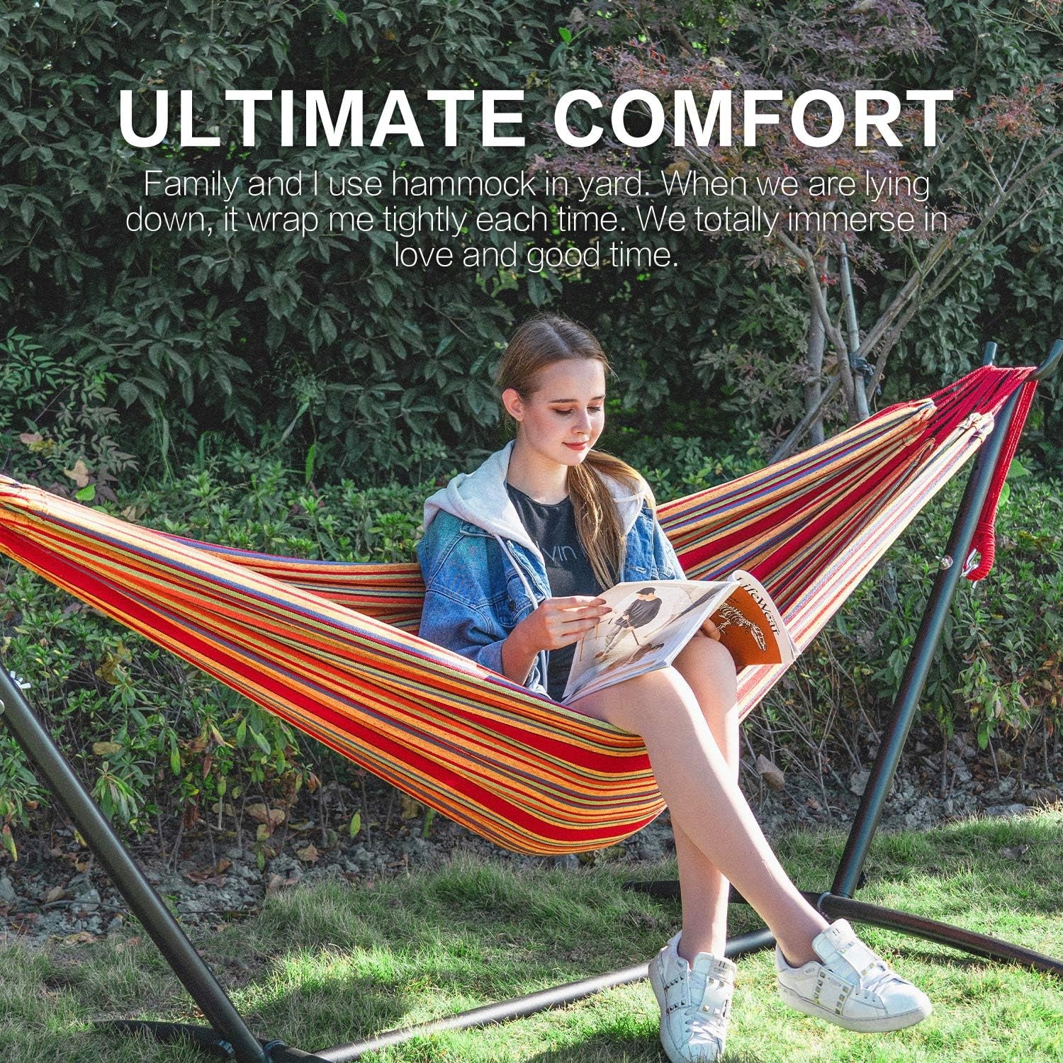 Hammocks and Stand Double (Red)