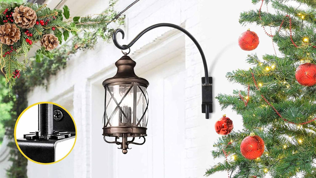 Bird Feeder Hangers Outdoor: 16-Inch Swivel Hanging Plant Bracket for Wall Mount - Swivel Plant Hook for Flower Basket