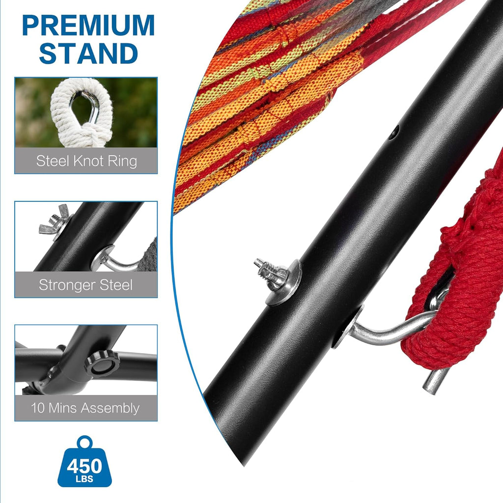 Hammocks and Stand Double (Red)