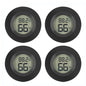 2/4 Pcs Mini Hygrometer Thermometer Fahrenheit or Celsius Meter Digital LCD Monitor Indoor Room round Humidity Temperature Gauge