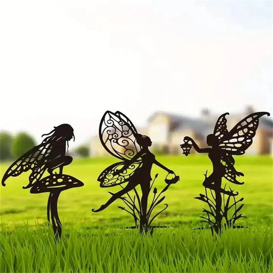 Home Garden Decor Garden Metal Decoration Fly Fairy Home Decor Grass Decor