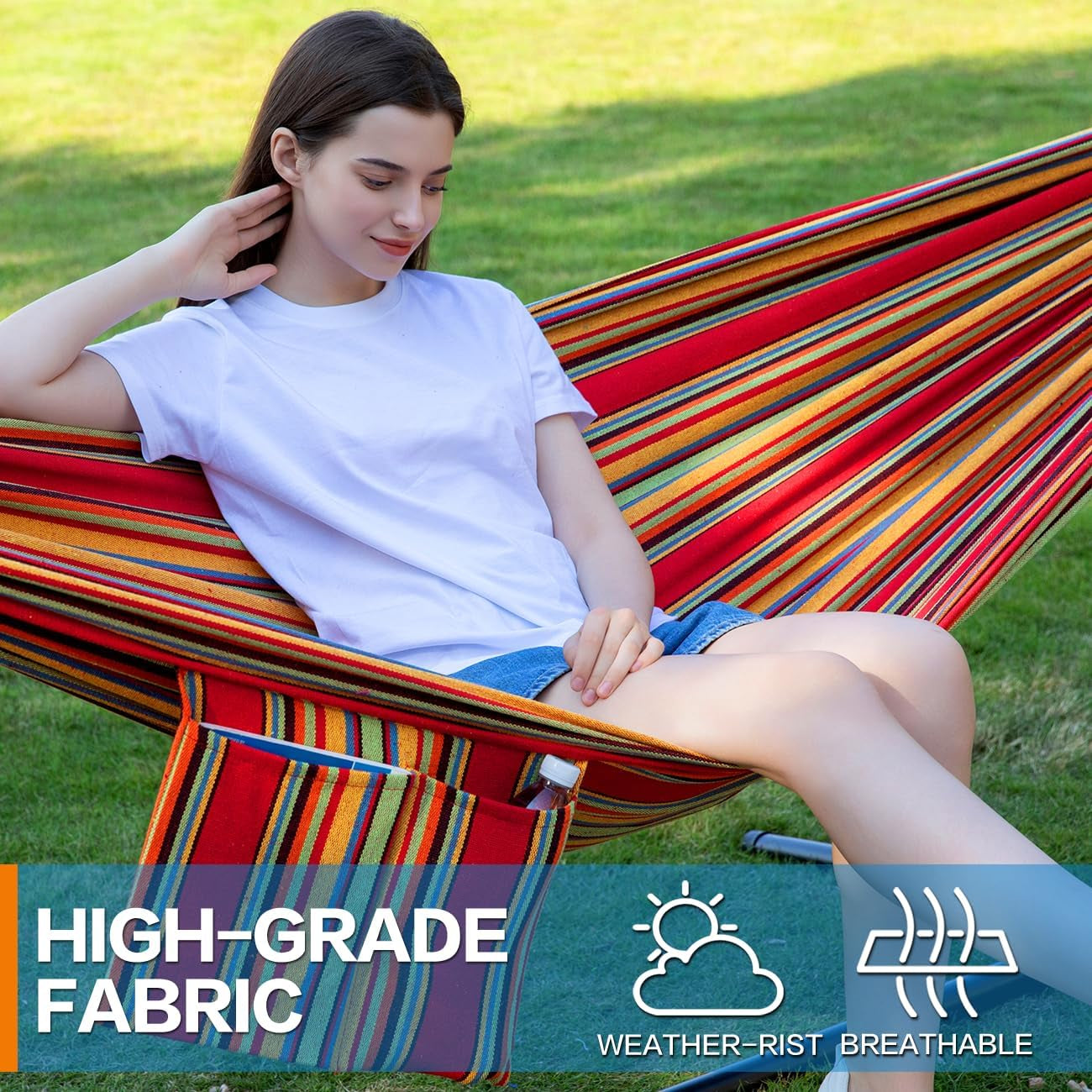 Hammocks and Stand Double (Red)