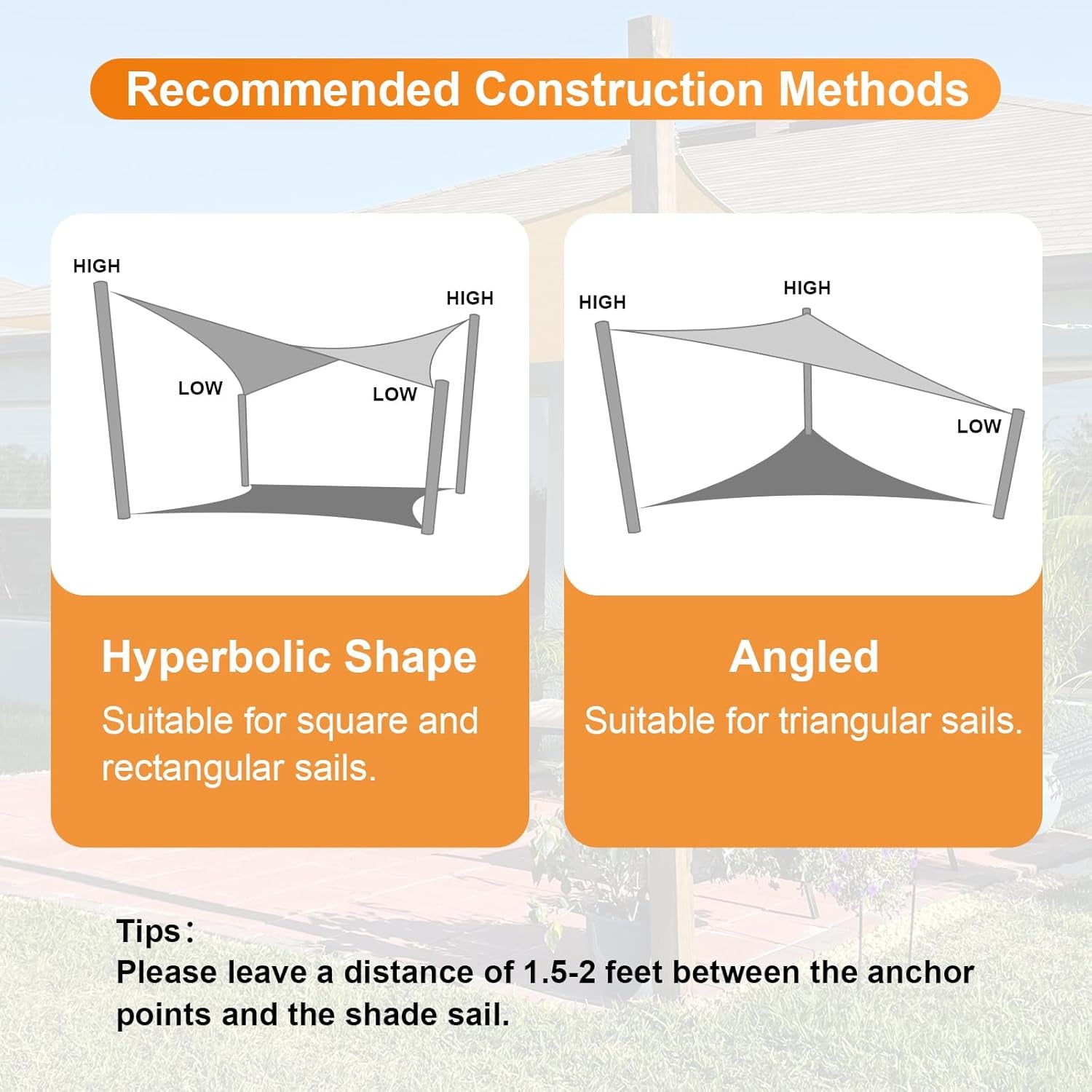 Sun Shade Sail,8'X10'White,Rectangle,Curved Edged Commercial Grade 185GSM Permeable Outdoor Shade Cloth for Deck, Backyard, Patio (Custom Sizes Made)