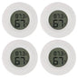2/4 Pcs Mini Hygrometer Thermometer Fahrenheit or Celsius Meter Digital LCD Monitor Indoor Room round Humidity Temperature Gauge