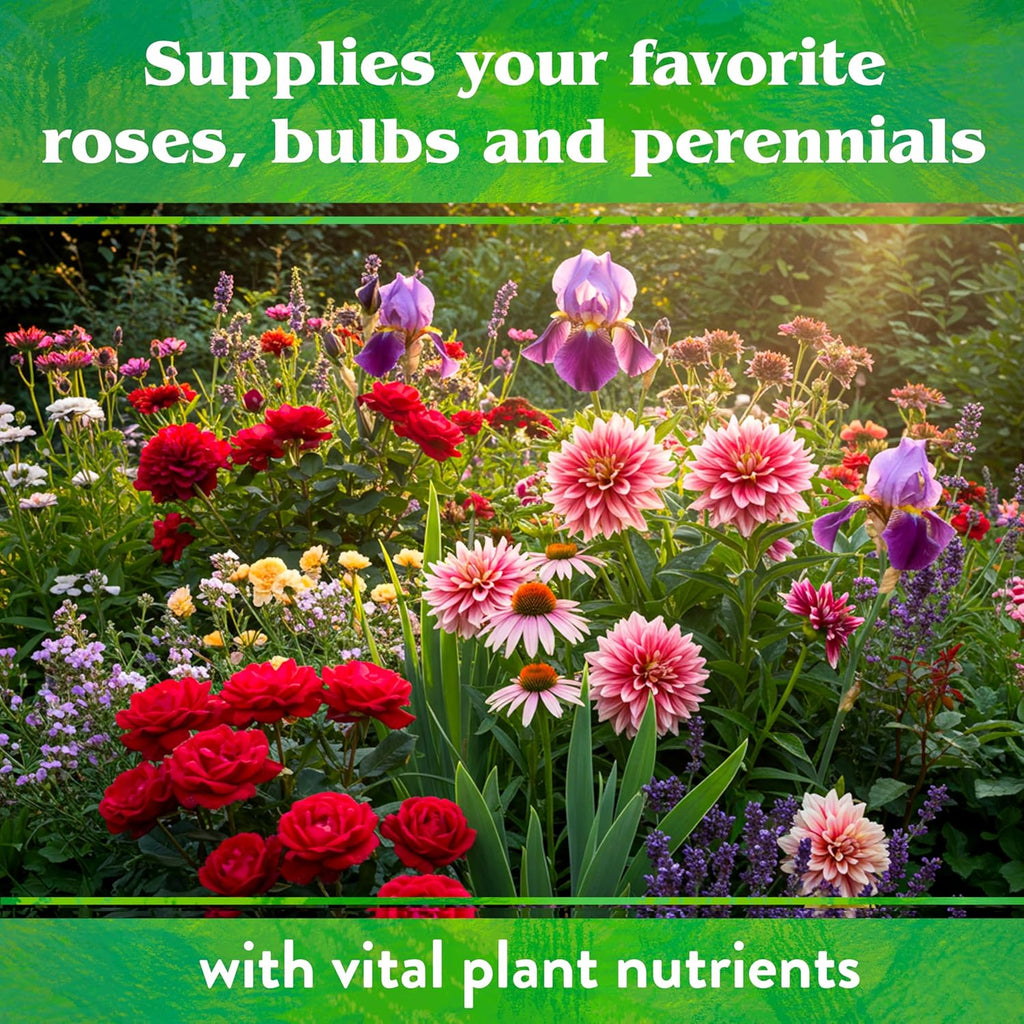 Rose & Flower Mix 4-8-4, 5 Lb Box Organic Plant Food for Roses, Bulbs, Flowers and Ornamentals